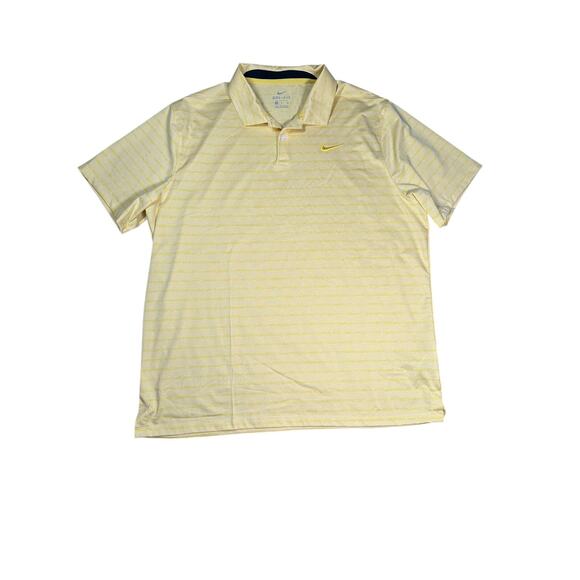Nike Standard Fit Performance Golf Polo Mens Size XL Yellow Short Sleeve NWT - Picture 1 of 7
